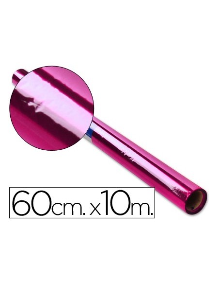 PAPEL CELOFAN ROLLO ROSA 0,60 X 10 MT