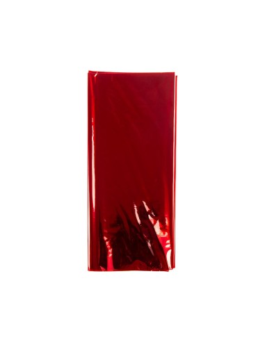 PAPEL CELOFAN LIDERPAPEL 50X70 CM 22G/M2 BOLSA DE 5 HOJAS ROJO