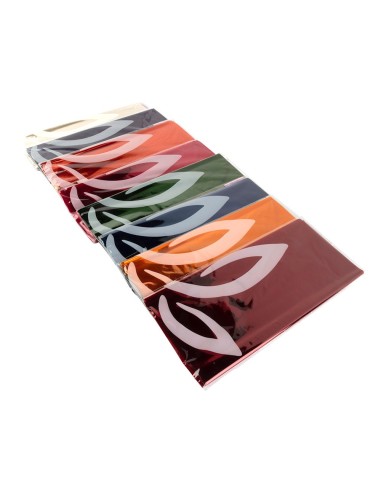 PAPEL CELOFAN LIDERPAPEL 50X70 CM 22G/M2 BOLSA 10 H. COL.ES SURTIDOS