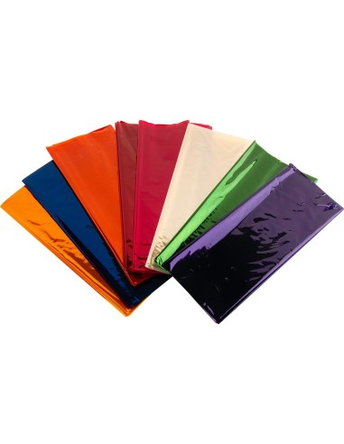 PAPEL CELOFAN LIDERPAPEL 50X70 CM 22G/M2 BOLSA 10 H. COL.ES SURTIDOS