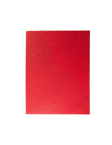 CARTON ONDULADO ROJO HOJA 50X70 CM 320 GR