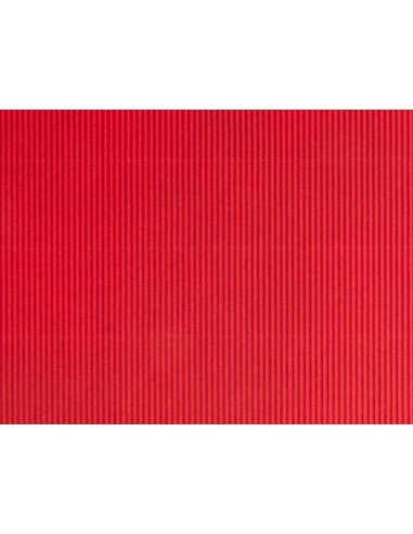 CARTON ONDULADO ROJO HOJA 50X70 CM 320 GR