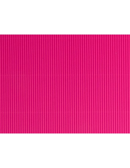 CARTON ONDULADO FUCSIA HOJA 50X70 CM 320 GR
