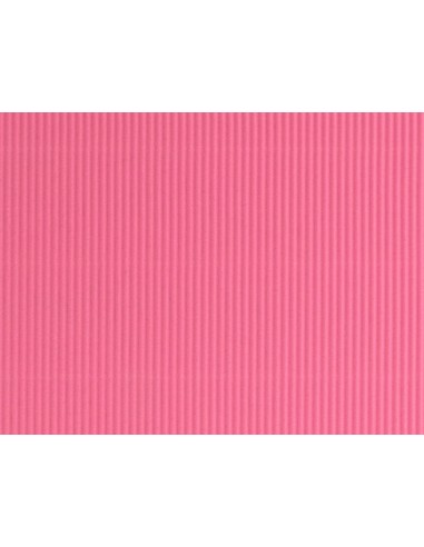 CARTON ONDULADO ROSA HOJA 50X70 CM 320 GR
