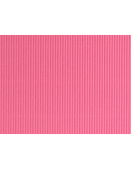 CARTON ONDULADO ROSA HOJA 50X70 CM 320 GR