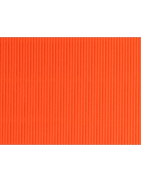 CARTON ONDULADO NARANJA HOJA 50X65 CM 320 GR