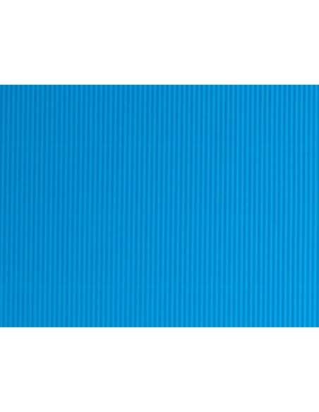 CARTON ONDULADO CELESTE HOJA 50X70 CM 320 GR