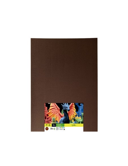 CARTON ONDULADO MARRON HOJA 50X70 CM 320 GR