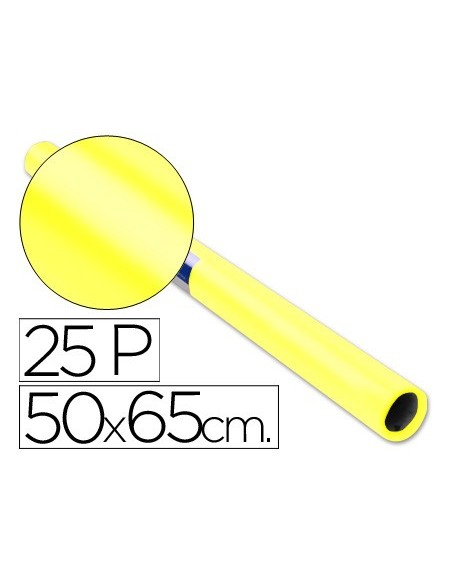 PAPEL CHAROL ROLLO AMARILLO 25 H.50X65 CM