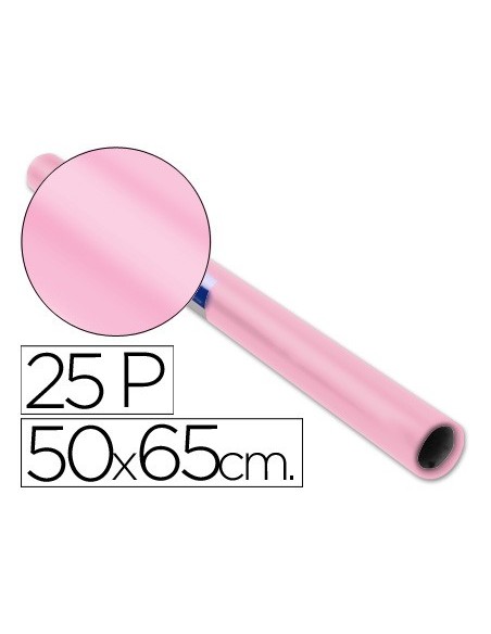 PAPEL CHAROL ROLLO ROSA PALIDO-25 H.50X65 CM