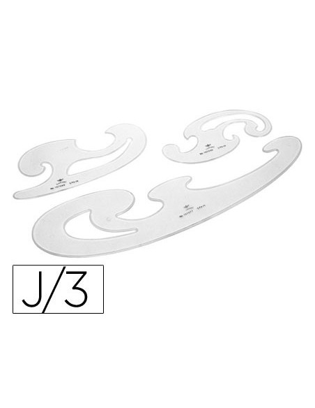 PLANTILLAS CURVAS D.F. CRISTAL-JUEGO 3