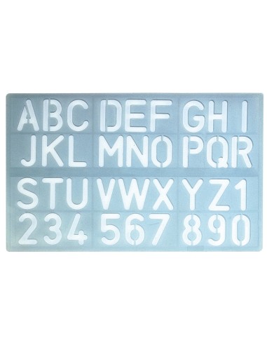 PLANTILLA ROTULACION 1600 LETRAS Y NUMEROS 30 MM