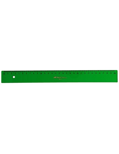 REGLA FABER 30 CM PLASTICO VERDE