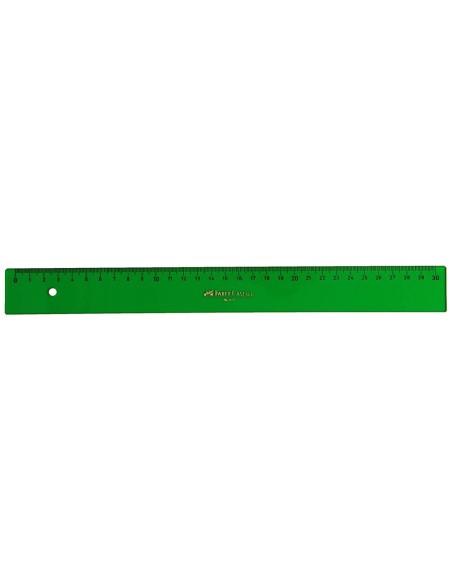 REGLA FABER 30 CM PLASTICO VERDE