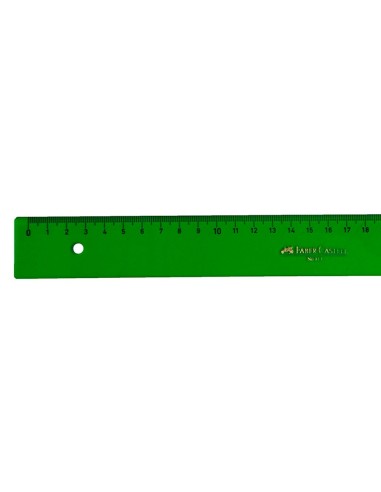 REGLA FABER 50 CM PLASTICO VERDE