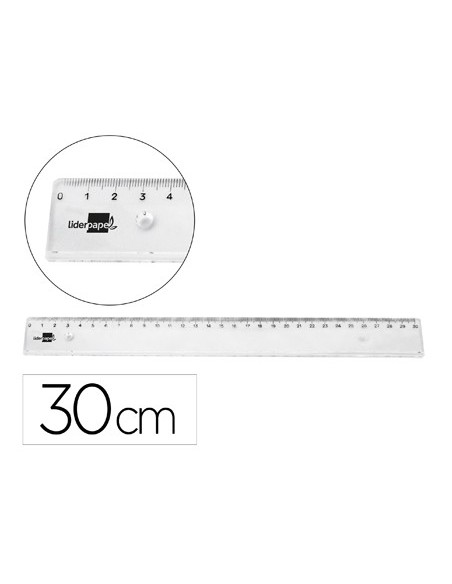 REGLA PLASTICO IRROMPIBLE TPTE.30 CM