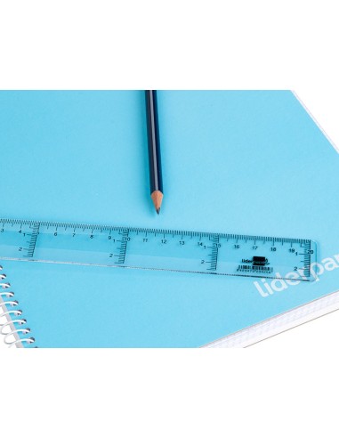 REGLA 20 CM PLASTICO CRISTAL