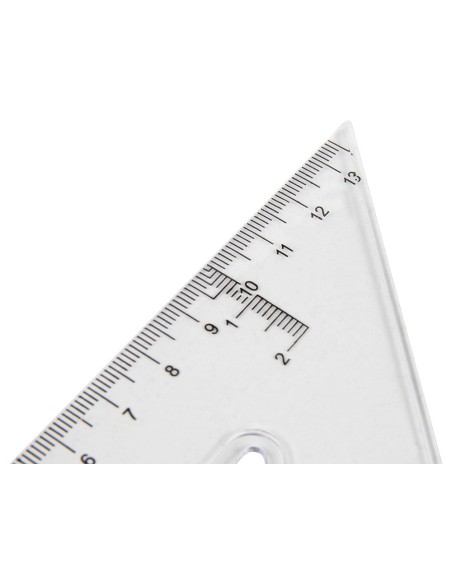 ESCUADRA 20 CM PLASTICO CRISTAL