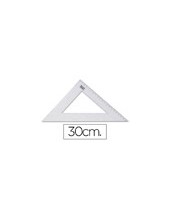 ESCUADRA 30 CM PLASTICO CRISTAL 2