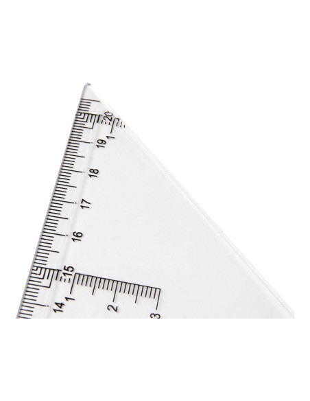 ESCUADRA 30 CM PLASTICO CRISTAL