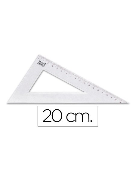 CARTABON 20 CM PLASTICO CRISTAL