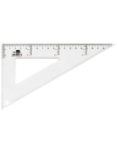 CARTABON 20 CM PLASTICO CRISTAL