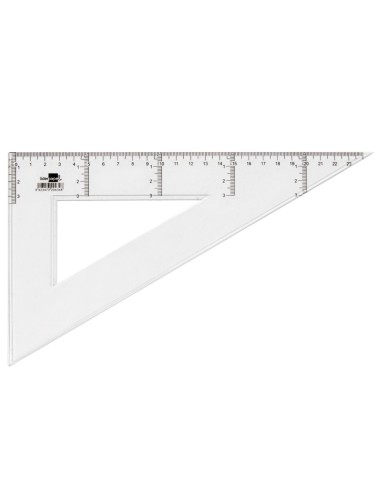 CARTABON 25 CM PLASTICO CRISTAL