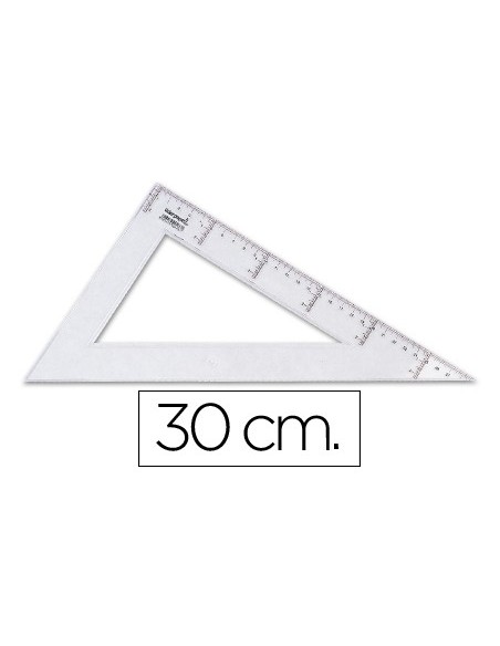 CARTABON 30 CM PLASTICO CRISTAL