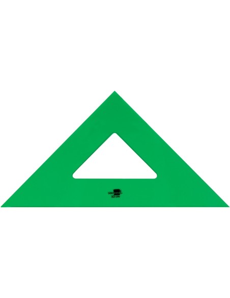 ESCUADRA 32 CM ACRILICO VERDE