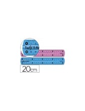 REGLA PLASTICO FLEXIBLE MAPED 20 CMS COL.SURT. 2