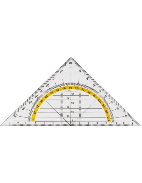 ESCUADRA LIDERPAPEL GEOMETRIA 16 CM PLASTICO CRISTAL