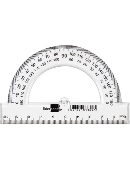 SEMICIRCULO LIDERPAPEL 10 CM PLASTICO SM02