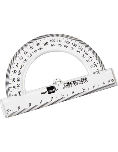 SEMICIRCULO LIDERPAPEL 10 CM PLASTICO SM02