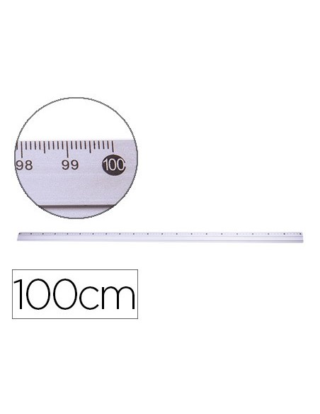 REGLA METALICA Q-CONNECT ALUMINIO 1 M KF16823