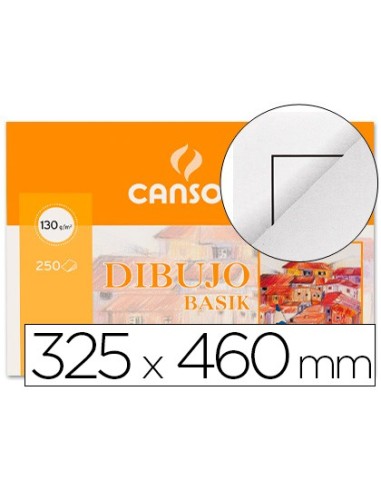 PAPEL DIBUJO BASIK 32.5X46 130 GR C/RECUADRO
