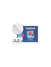 PAPEL ACUARELA BASIK CANSON DIN A4 370 GR PACK 6 H.24 X 32 CM 2