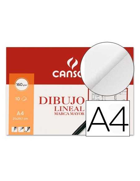 PAPEL DIBUJO MARCA MAYOR 160GRDIN A4 EN MINIPACKS 10 H.
