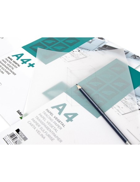 PAPEL DIBUJO LIDERPAPEL A3 297X420MM 70G/M2 VEGETAL SOBRE 12 HOJAS