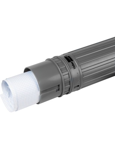 PORTAPLANOS PLASTICO DIAMETRO 9 CM EXTENSIBLE HASTA 125 CM GRIS