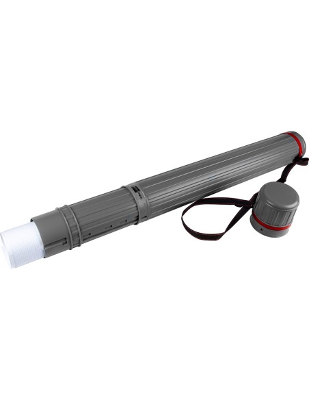 PORTAPLANOS PLASTICO DIAMETRO 9 CM EXTENSIBLE HASTA 125 CM GRIS