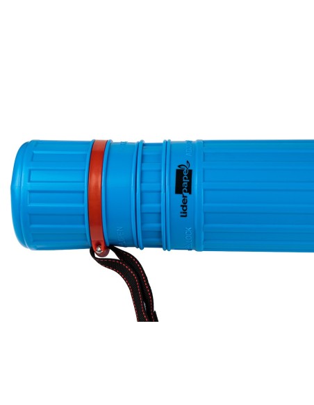 PORTAPLANOS PLASTICO DIAMETRO 9 CM EXTENSIBLE HASTA 125 CM AZUL