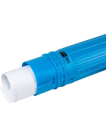 PORTAPLANOS PLASTICO DIAMETRO 9 CM EXTENSIBLE HASTA 125 CM AZUL