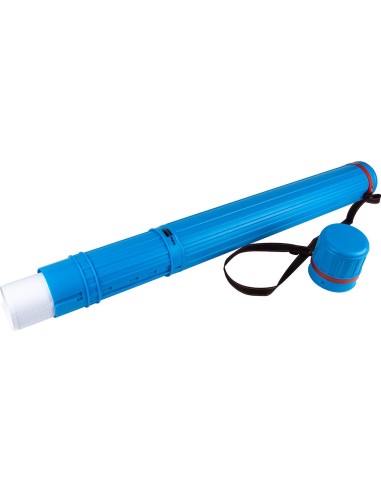 PORTAPLANOS PLASTICO DIAMETRO 9 CM EXTENSIBLE HASTA 125 CM AZUL