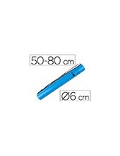 PORTAPLANOS PLASTICO DIAMETRO 6 CM EXTENSIBLE HASTA 80 AZUL 2