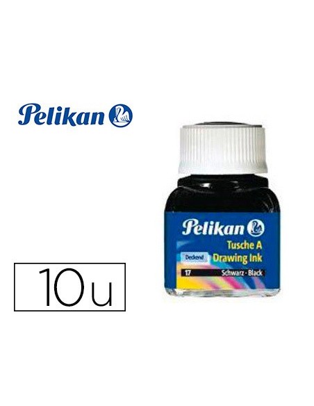 TINTA CHINA PELIKAN 10 COLORES SURTIDOS FRASCO 10 ML