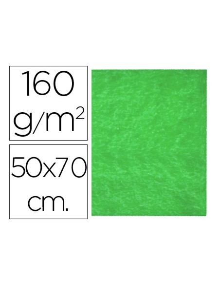 FIELTRO LIDERPAPEL 50X70CM VERDE 160G/M2