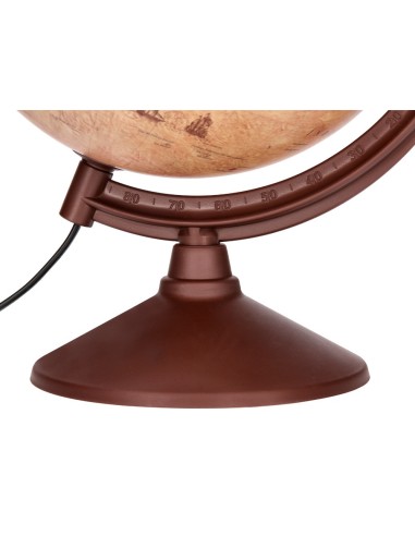 GLOBO TERRAQUEO  LUZ FISICO POLITICO ESTILO ANTIGUO DIAMETRO 26 CM