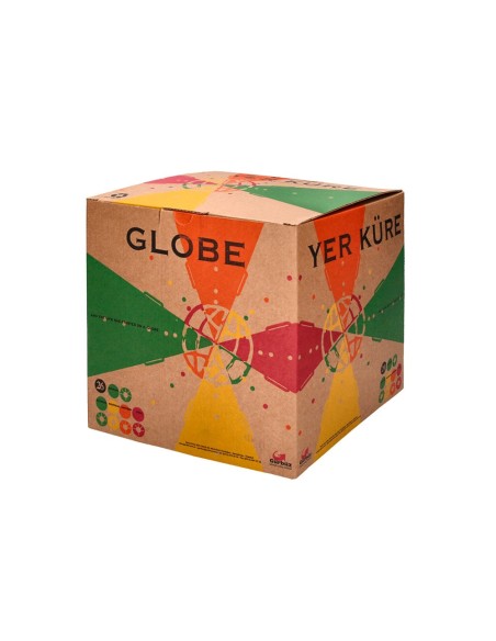 GLOBO TERRAQUEO  LUZ FISICO POLITICO DIAMETRO 26 CM