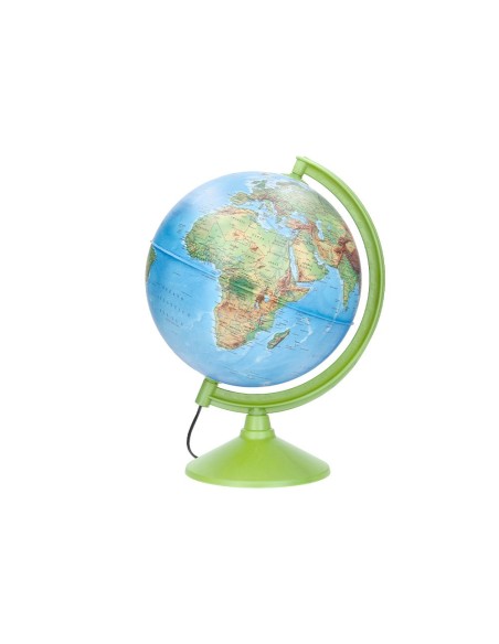 GLOBO TERRAQUEO  LUZ FISICO POLITICO DIAMETRO 26 CM