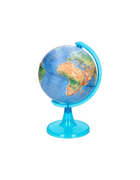 GLOBO TERRAQUEO  MAPA FISICO DIAMETRO 15 CM